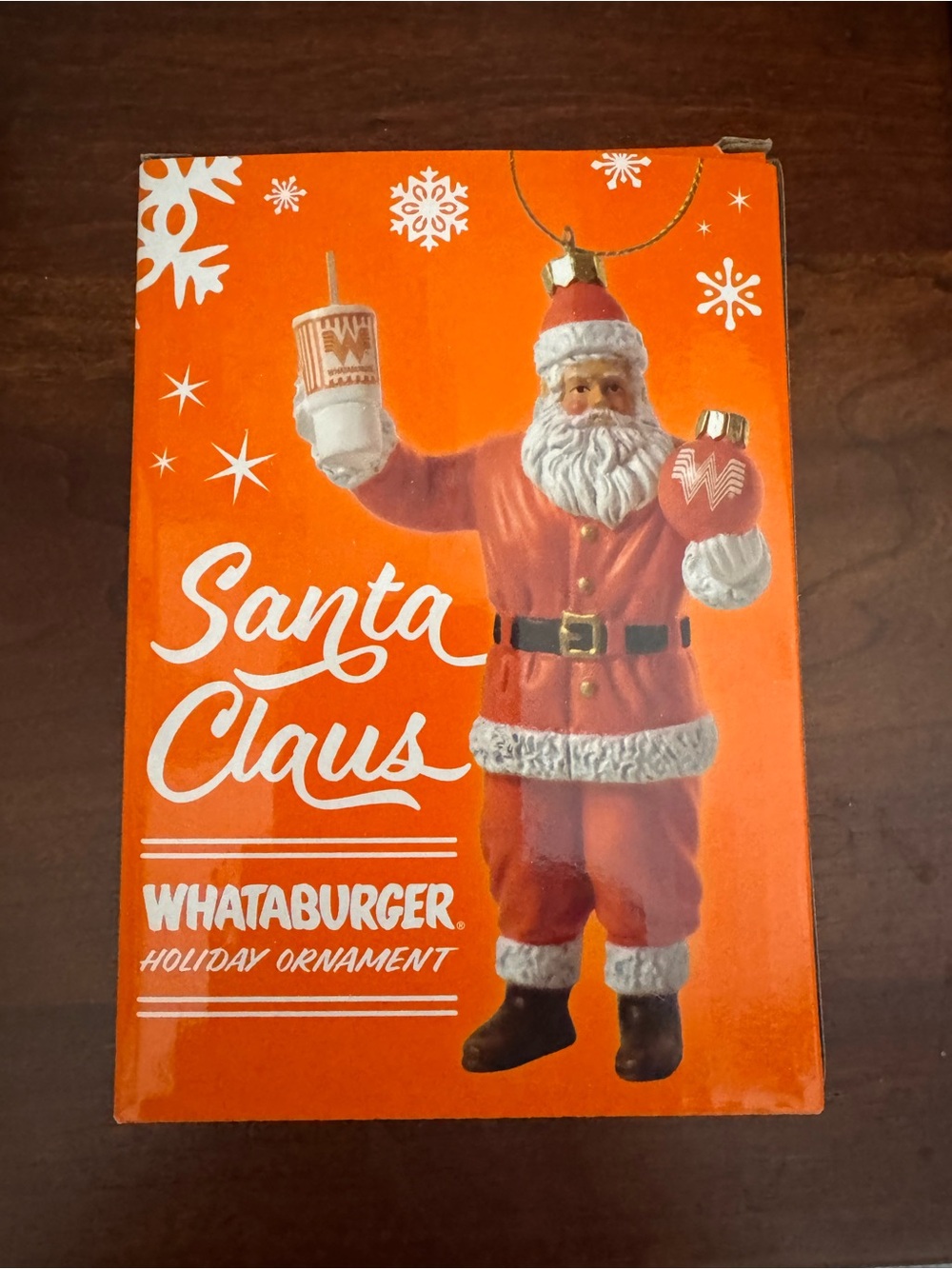 Whataburger Santa Claus Holiday Ornament - Red